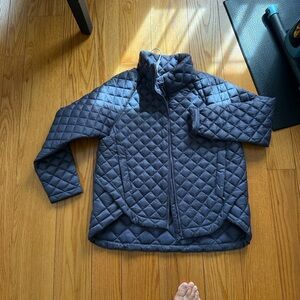 Athleta Purple Quilted Puffer Jacket